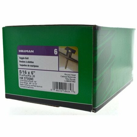 Hillman TOGGLE BOLT 5-1/6IN X 6IN, 25PK 370090